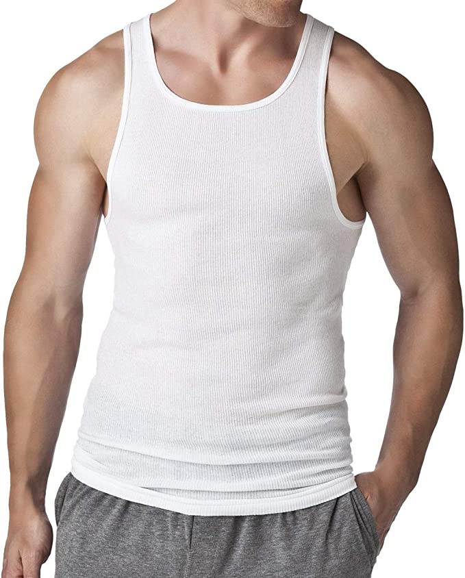 Different Touch  Men's Big and Tall Muscle Ribbed Tank Top