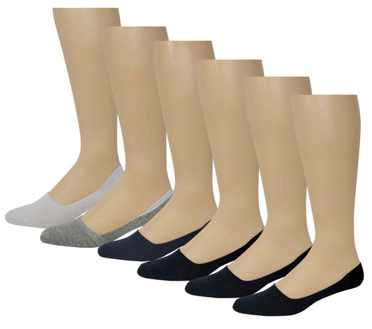 Low Cut Non-Slip No Show Socks | Casual Cotton Blend | Men's
