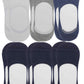 Different Touch Men's Cotton Spandex Casual Invisible Low Cut Non-Slip No Show Socks