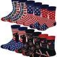 Dress Socks for Men | American Independence Day 4th of July | 12 Pairs