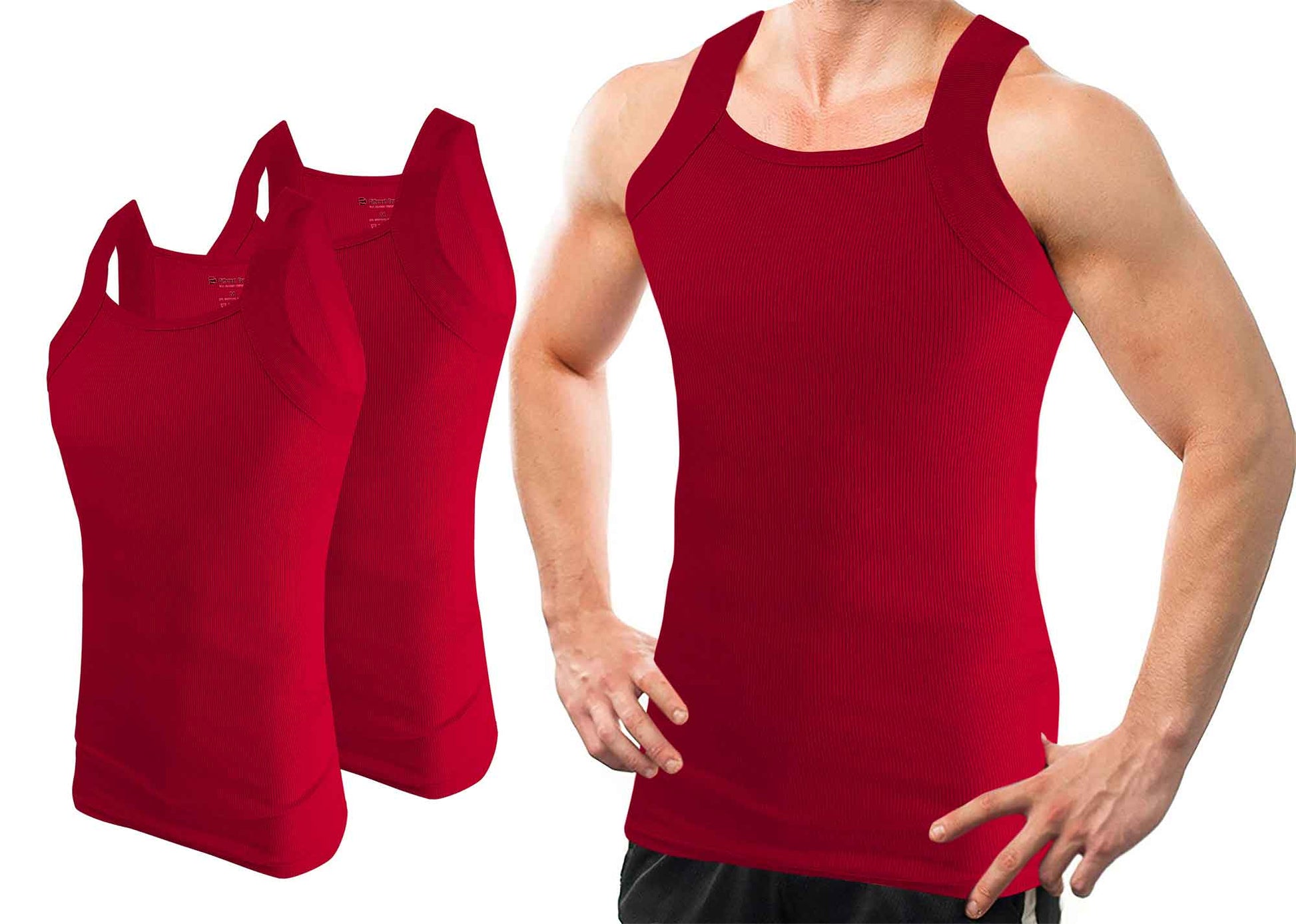 Different Touch Men's Muscle Gym Sports Workout Cotton/Spandex Tank Tops  A-Shirt - Simpson Advanced Chiropractic & Medical Center
