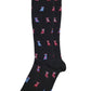Knee High Compression Socks | Owl Design | Women's (1 Pair)