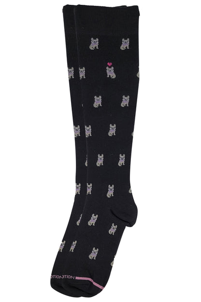 Knee High Compression Socks | Puppy Design | Women's (1 Pair)