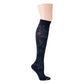 Dr. Motion Women Floral Pattern Design Compression Knee High Socks