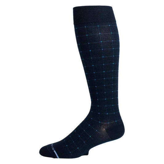 Compression Knee High Socks | Pin Dot Grid | Men's (1 Pair)