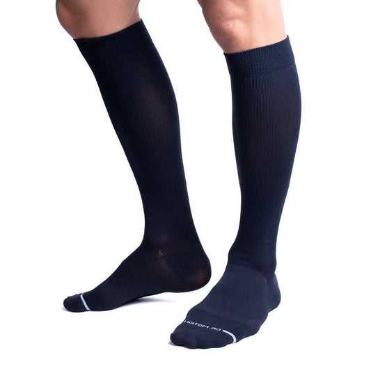Compression Knee High Socks | Navy Microfiber | Men's (1 Pair)