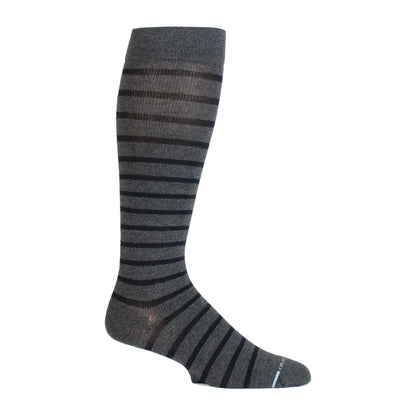 Dr. Motion Men Stripe Compression Knee high socks