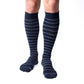 Dr. Motion Men Stripe Compression Knee high socks