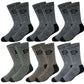 Different Touch 6 Pairs Outdoor Trail Socks with Merino Wool Blend