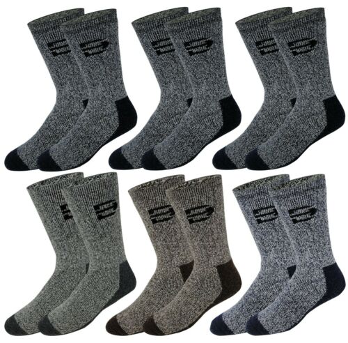 Different Touch 6 Pairs Outdoor Trail Socks with Merino Wool Blend